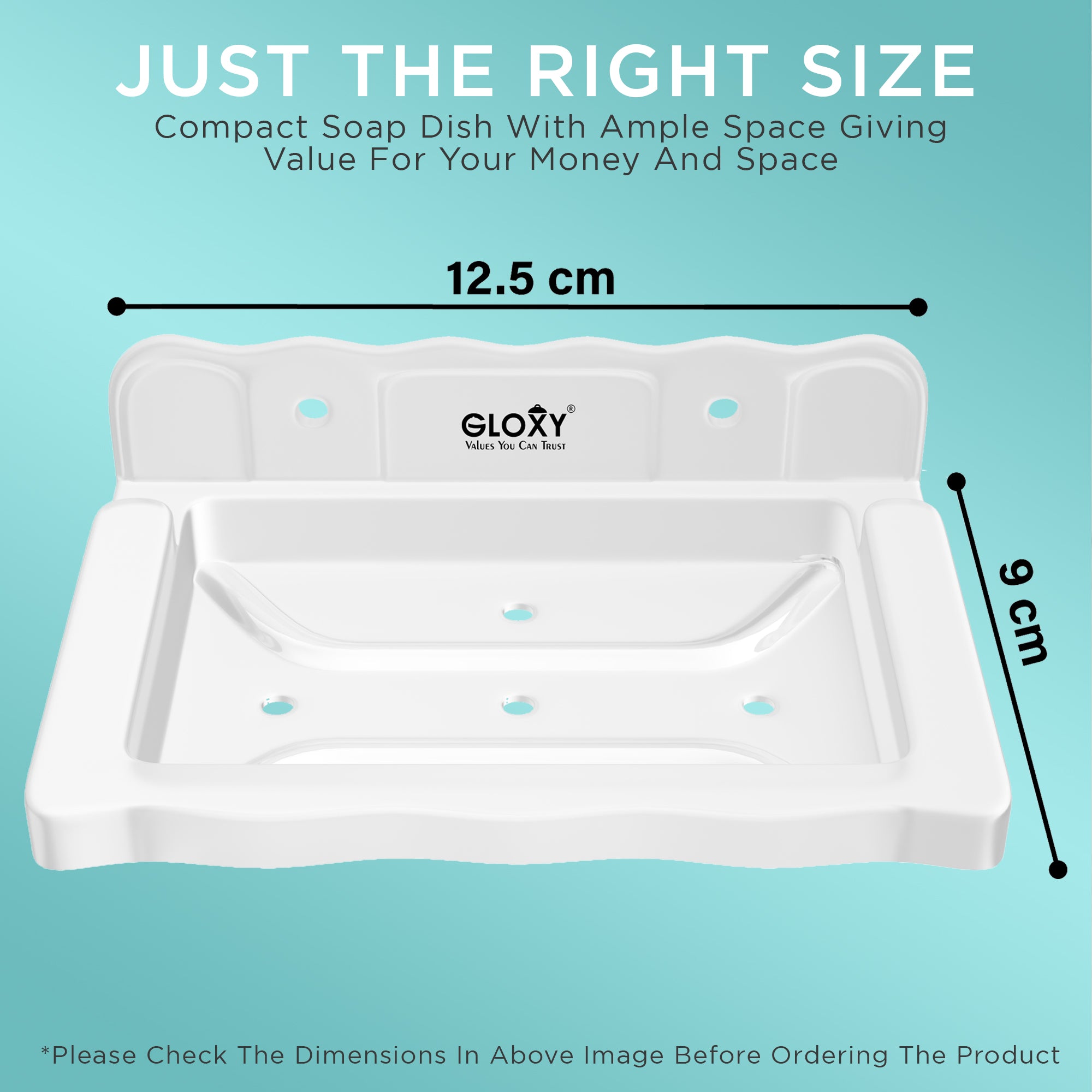 Gloxy Acrylic Matt Finish Single Soap Dish Wall Mount