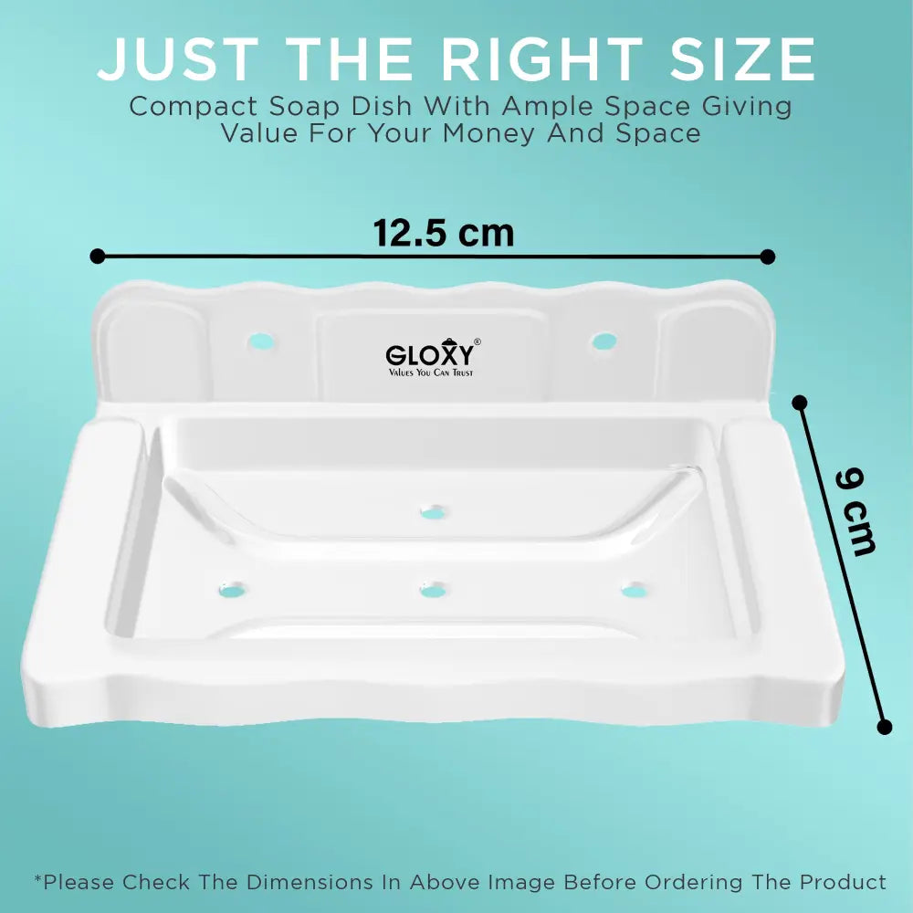 Gloxy Acrylic Matt Finish Single Soap Dish Wall Mount - Single Soap Dish