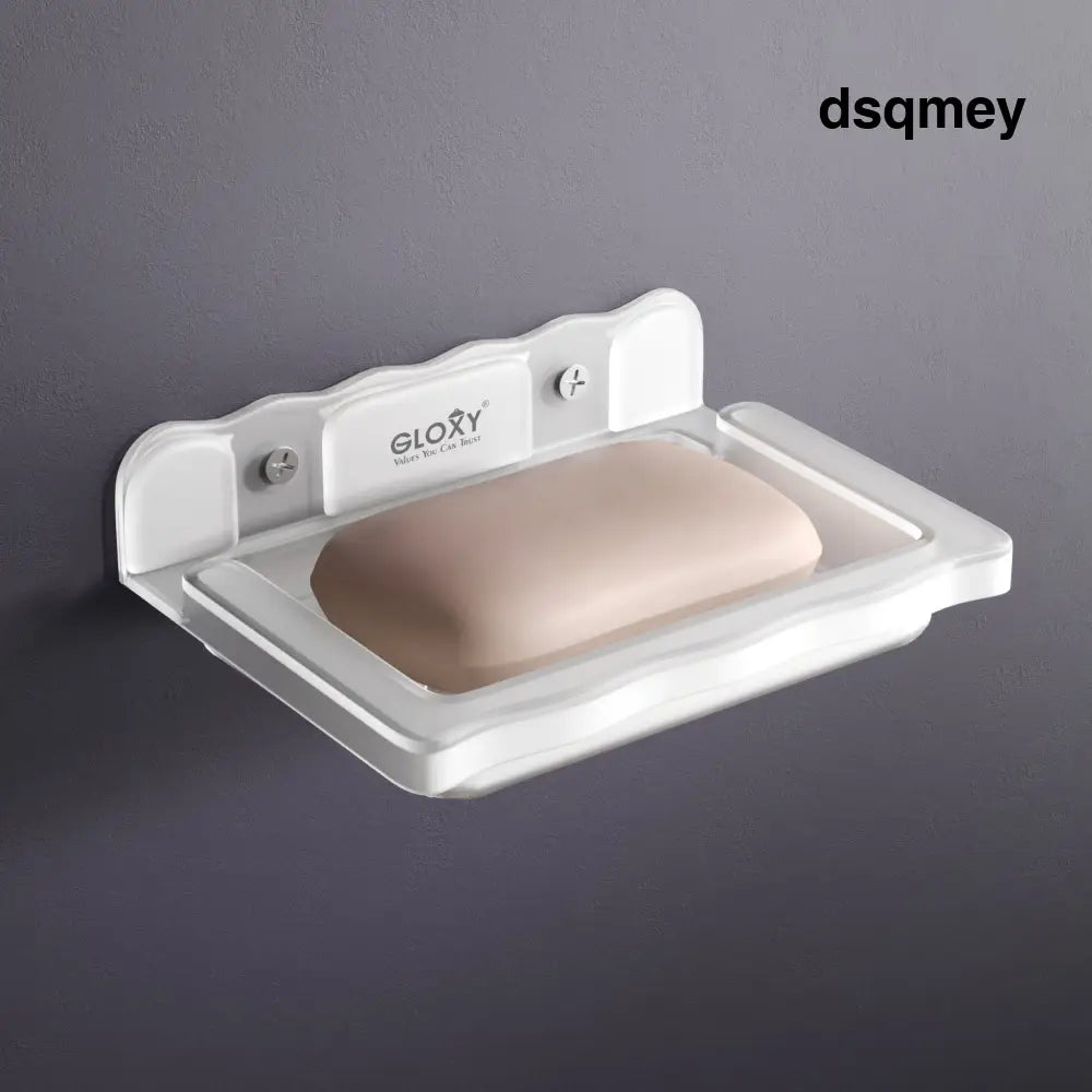 Gloxy Acrylic Matt Finish Single Soap Dish Wall Mount - Single Soap Dish